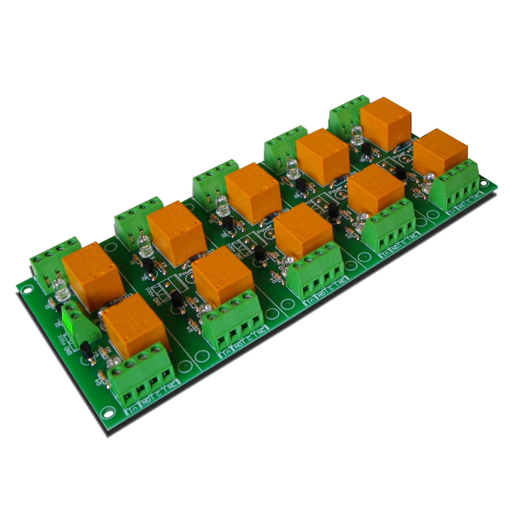 12V 10 RELAY BOARD with JQC3FC/T73 for controlling electrical