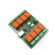 USB Eight Channel Relay Board for Automation - 12V