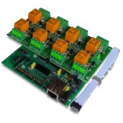 TCP/IP, Web and Telnet Eight Channel Relay Board