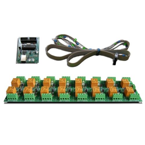 USB 16 Channel Relay Module - RS232 Controlled, 24V
