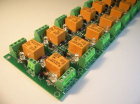 USB 16 Channel Relay Module - RS232 Controlled, 24V