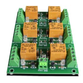 6 Relay Way Output Module (Board) for your PIC, AVR Project - 5V