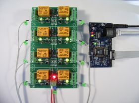 Internet/Ethernet Eight Channel Relay Board - ver.1
