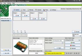 USB Four(4) Relay Output Module,Board for Home Automation