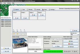 Internet/Ethernet Four Channel Relay Board