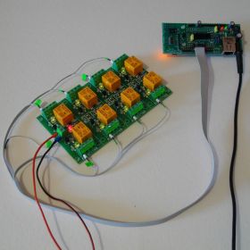 Wi-Fi IEEE 802.11 b/g Eight Channel Relay Board