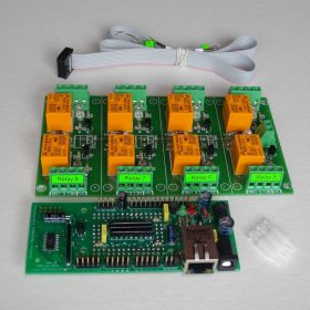 TCP/IP, Web and Telnet Eight Channel Relay Board