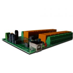 USB 16 Channel Relay Module - RS232 Controlled, 12V - ver.2