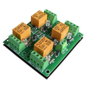 4 Relay Way Output Module (Board) for your PIC, AVR Project - 5V