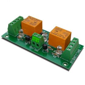 2 Relay Way Output Module (Board) for your PIC, AVR Project - 12V