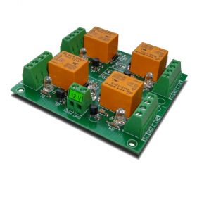 4 Relay Way Output Module (Board) for your PIC, AVR Project - 12V