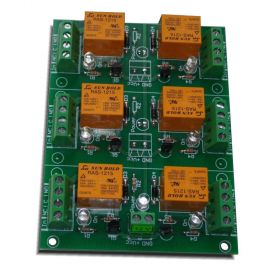 6 Relay Way Output Module (Board) for your PIC, AVR Project - 12V