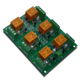 6 Relay Way Output Module (Board) for your PIC, AVR Project - 12V
