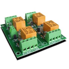 4 Relay Way Output Module (Board) for your PIC, AVR Project - 5V