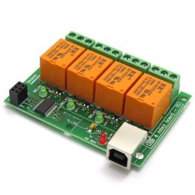 USB Four(4) Relay Output Module,Board for Home Automation